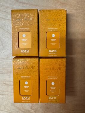 Capri Blue Pura Smart Scent SET OF 4 Pumpkin Dulce Fragrance Refill, NEW IN BOX